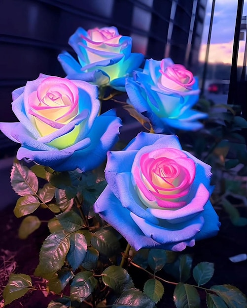 Black rosewhite rosepurple roseblue rose rose