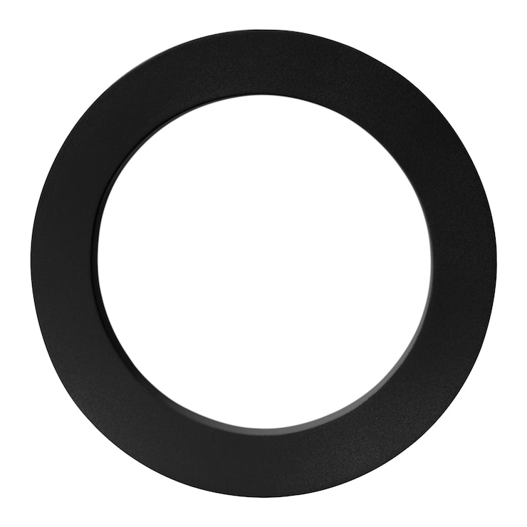 Photo black round frame png geometric design element isolated object design