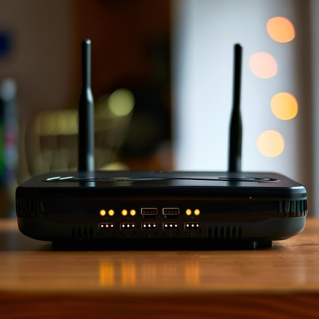 a black router with the word quot do not quot on the screen