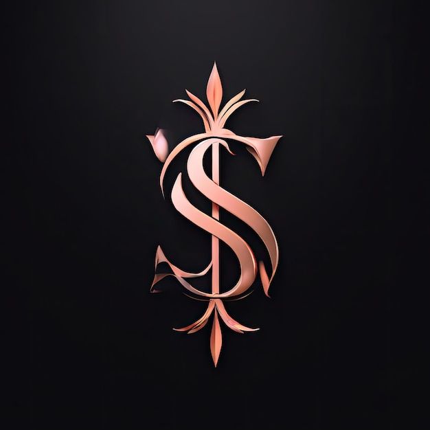 A Black S Latter name Logo S Professional Logo with isolated black background