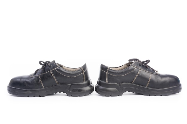 Black Safety Shoe Isolated