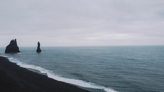 Black Sand Beach In Iceland