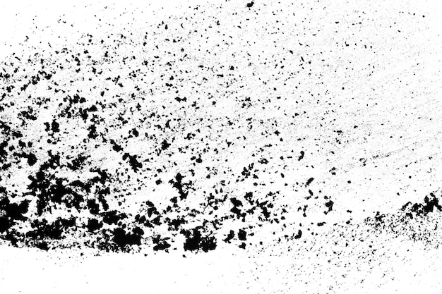 black sand isolated on white background
