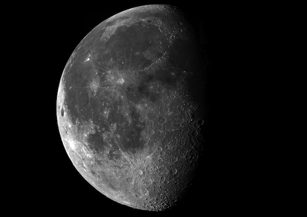 Black screen moon image 4k