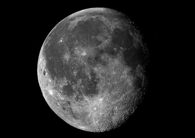 Black Screen Moon Image 4k