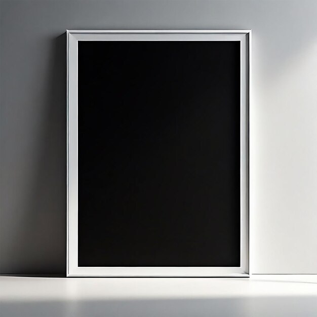 a black screen that is on a white wall