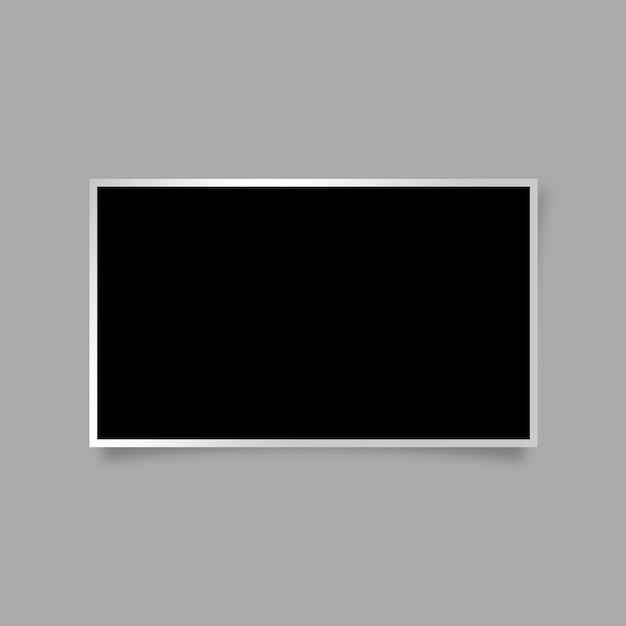 Premium Photo | Black screen with a white border on white background