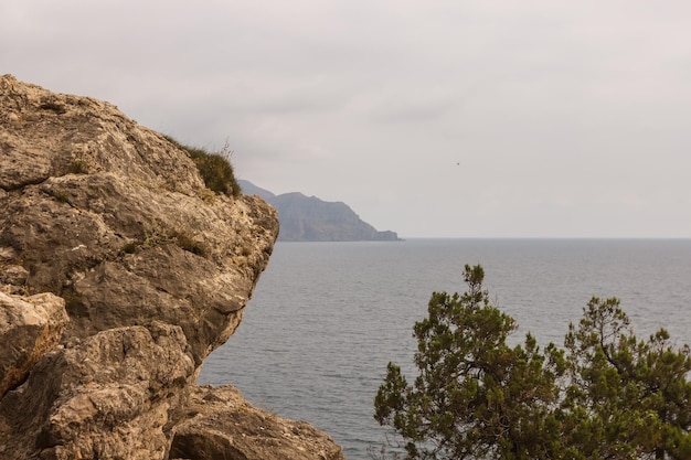 The Black Sea coast in the area of rocks