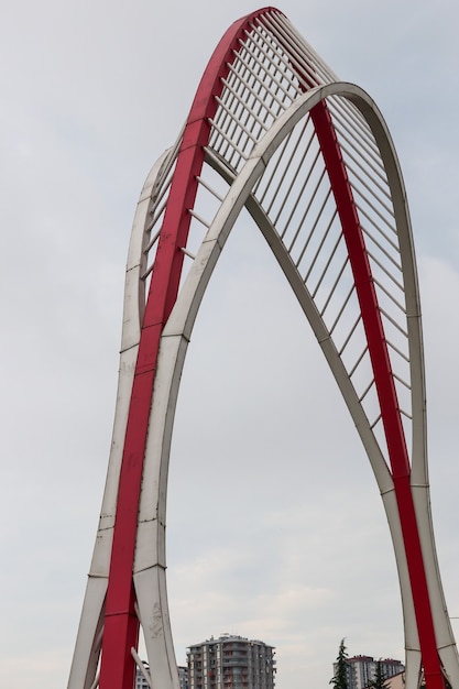 Black sea gate on Abuseridze street in resort city Batumi, Georgia