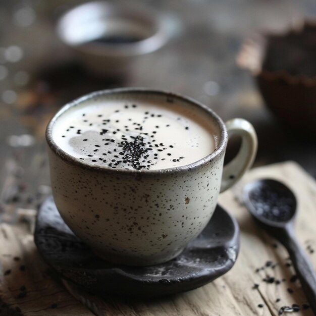 Black Sesame Latte