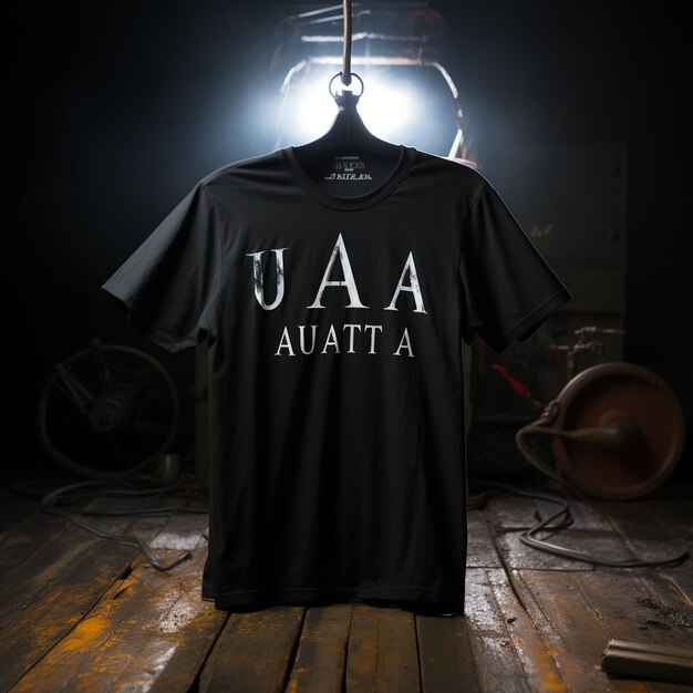 Photo a black shirt with the word ultra an on it