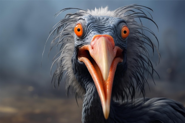 black shoebill stork