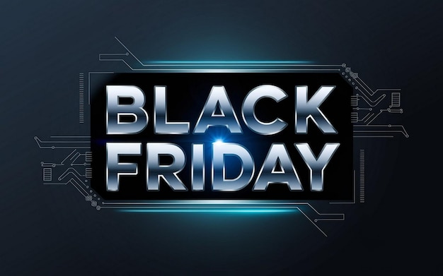 a black sign that says black friday on it