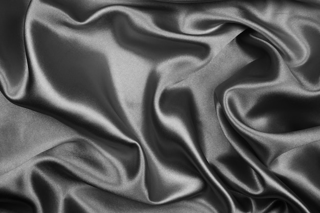 Black silk texture luxurious satin 