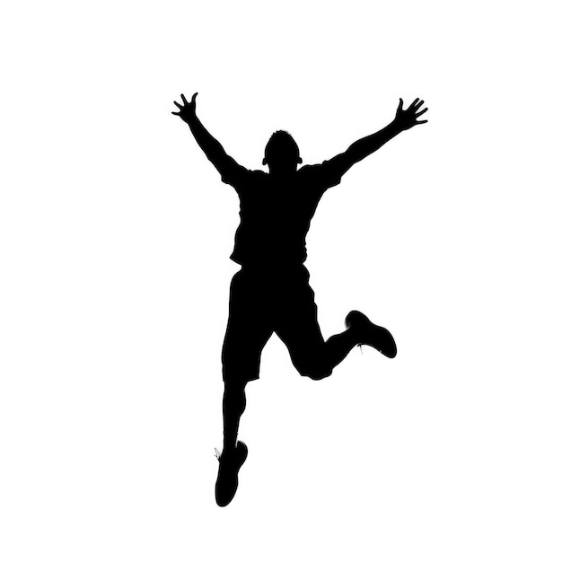black silohuette of a person dancing