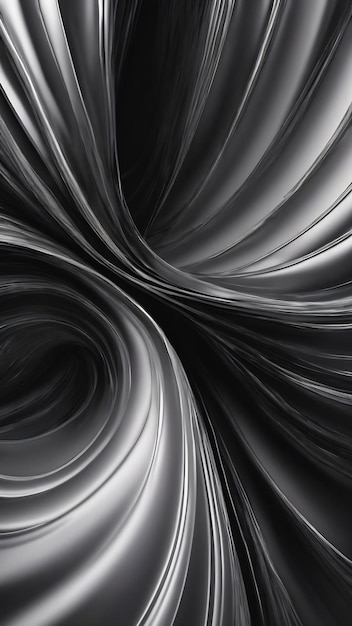 Black and silver background with a silver swirl