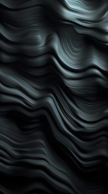 Black and silver background with a wavy pattern.