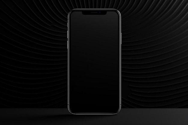 a black and silver cell phone with a black background.