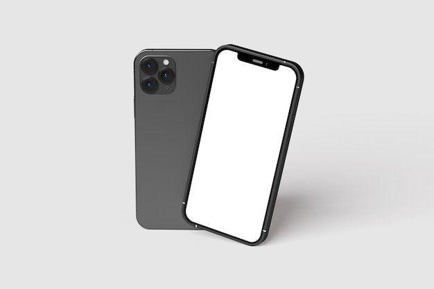 黒と銀のiPhoneケース後ろにフラッシュが書かれた白いケース