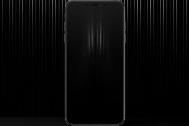 a black and silver phone with a black background with a black background.