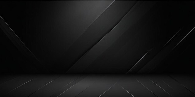 Photo black and silver wall with a black background with a black and white photo