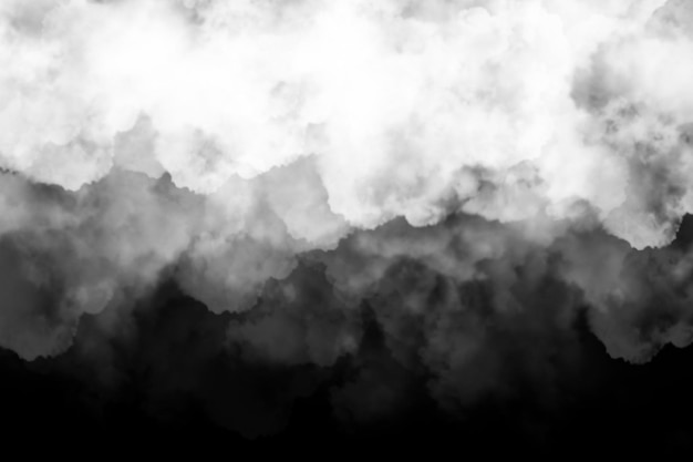 Black Sky and White Cloud Background