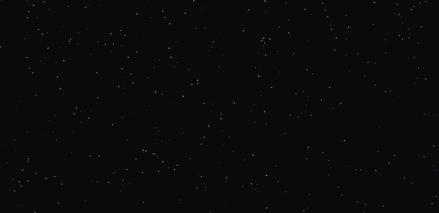 A black sky with stars and a white sky.