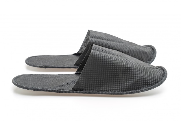 black slipper shoes