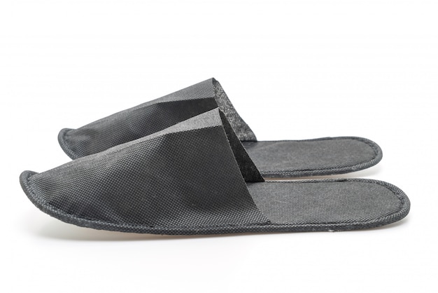 black slipper shoes