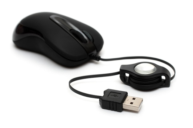 Black small portable mouse