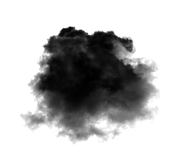 Black smoke on a white wall