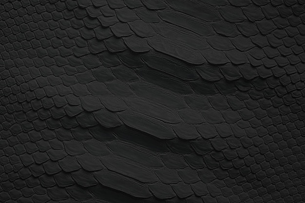 Black snake skin texture reptile leather as background