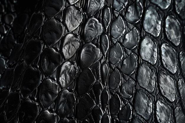 black snakeskin pattern texture background