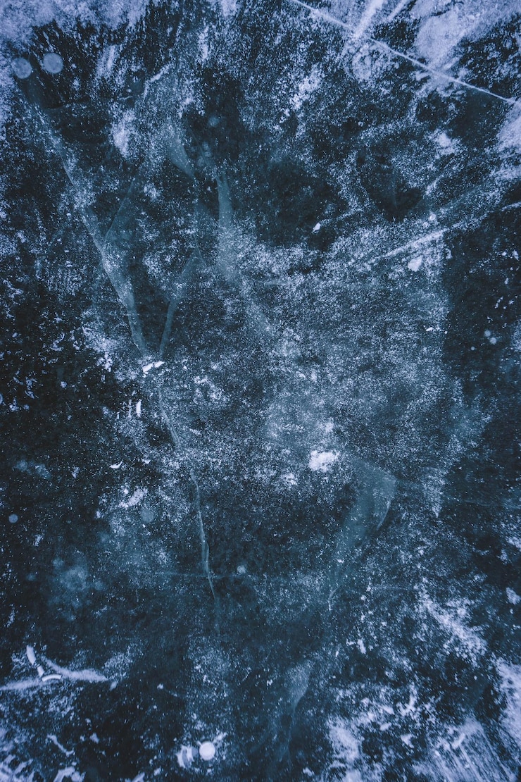 Photo black snow texture background