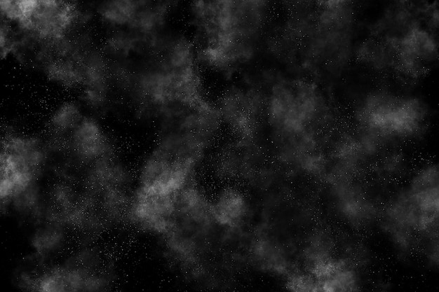 black space cloud in the space black and white background