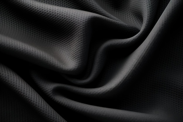 Black sport cloth fabric