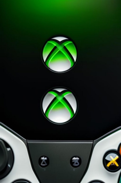 Foto bottone quadrato nero con controller di gioco wireless