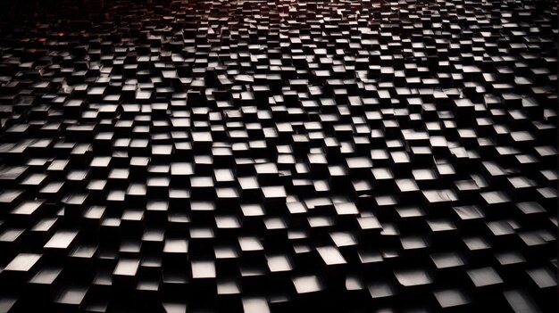 Black squares pattern background