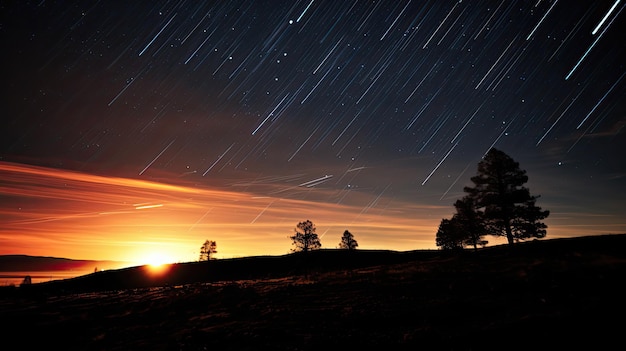 Black star dust trail