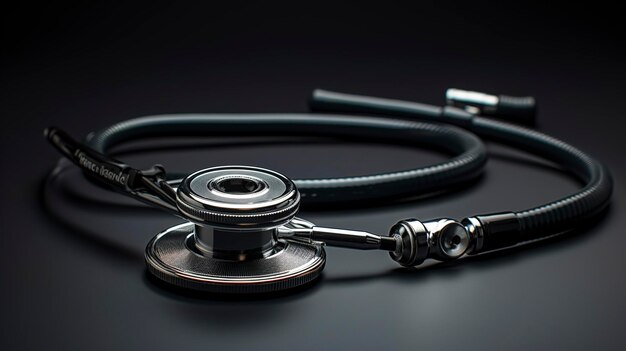 Black stethoscope Healthcare