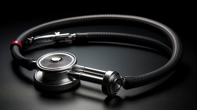Black stethoscope Healthcare