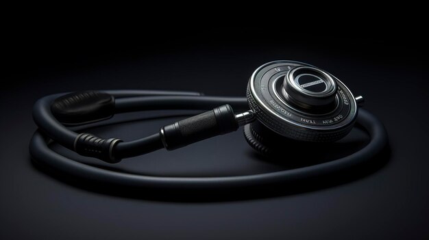 Photo black stethoscope healthcare