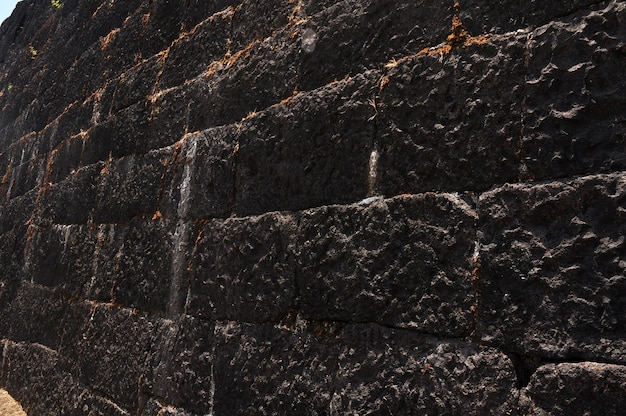 Black Stone Bricks wall