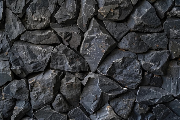 Photo black stone texture