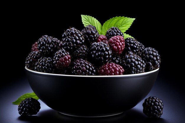 Black Strawberry on Plate