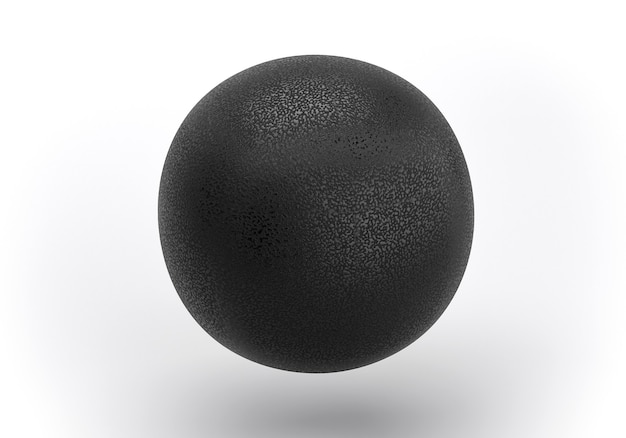 Photo black stress ball 3d render