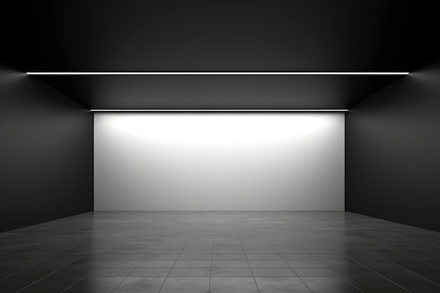 Photo black studio room background