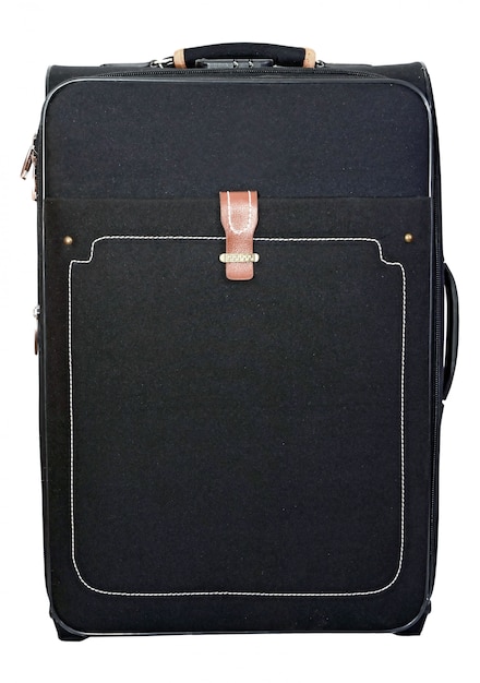 Black suitcase for trips and rest