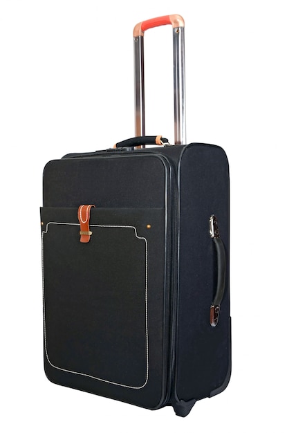 Black suitcase for trips and rest