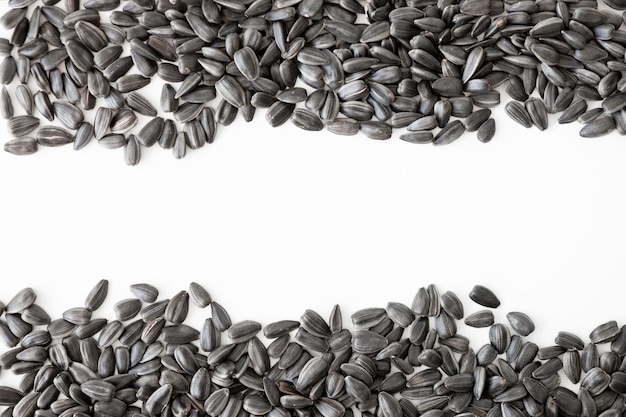 Black sunflower seeds Black sunflower seeds for texture or background